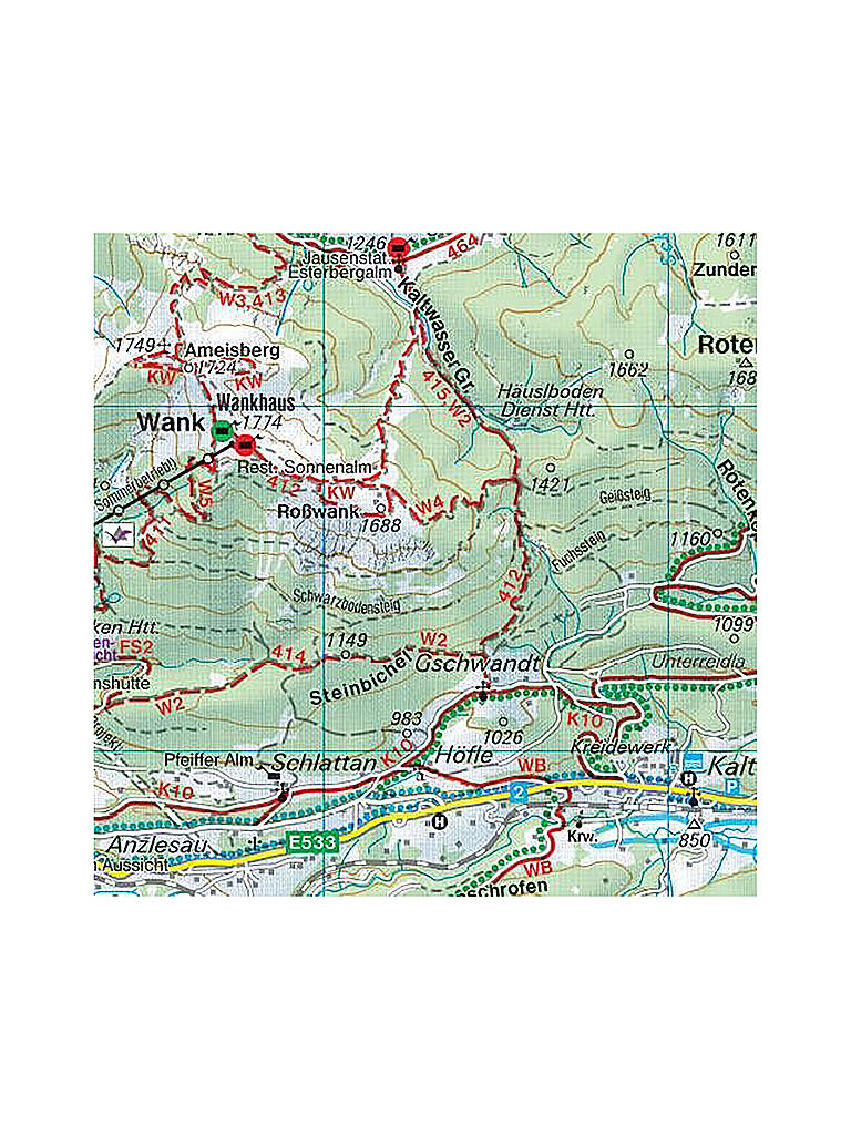 FREYTAG & BERNDT | Wanderkarte WK 322 Wetterstein - Karwendel - Seefeld - Leutasch - Garmisch Partenkirchen, 1:50.000 | keine Farbe