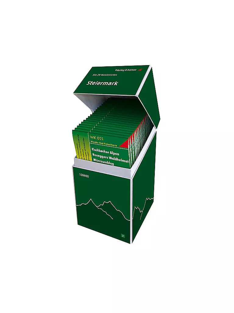 FREYTAG & BERNDT | Wanderkarten-Box Steiermark Maßstab 1:50.000 | keine Farbe