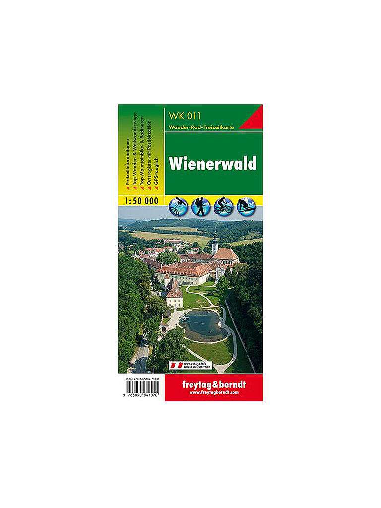 FREYTAG & BERNDT | WK 011 Wienerwald Wanderkarte 1:50.000 | keine Farbe