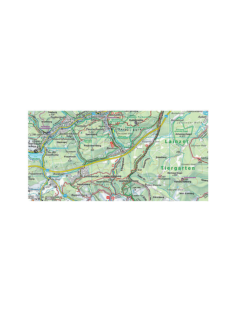 FREYTAG & BERNDT | WK 011 Wienerwald Wanderkarte 1:50.000 | keine Farbe