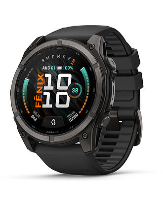 GARMIN | GPS-Multisport-Smartwatch Fenix 9 Schwarz/Carbongrau 51mm
