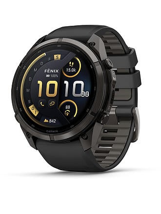 GARMIN | GPS-Multisport-Smartwatch Fenix 9 Pro InReach Schwarz/Kieselgrau 51mm