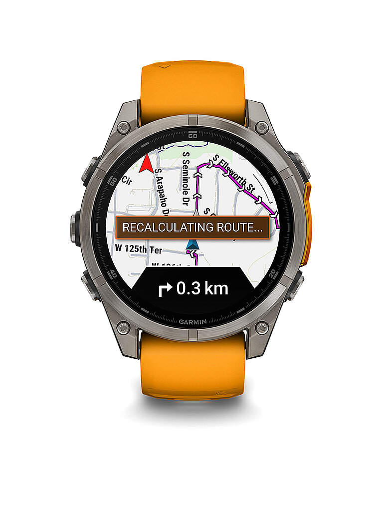 Garmin fenix 8 AMOLED Sapphire Titan GPS 43 mm Multisport-Smartwatch
