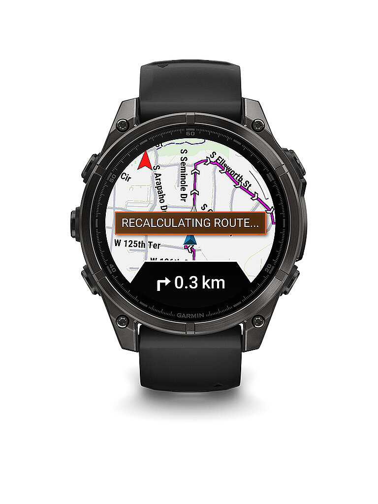Garmin fenix 8 AMOLED Sapphire Titan GPS 43 mm Multisport-Smartwatch