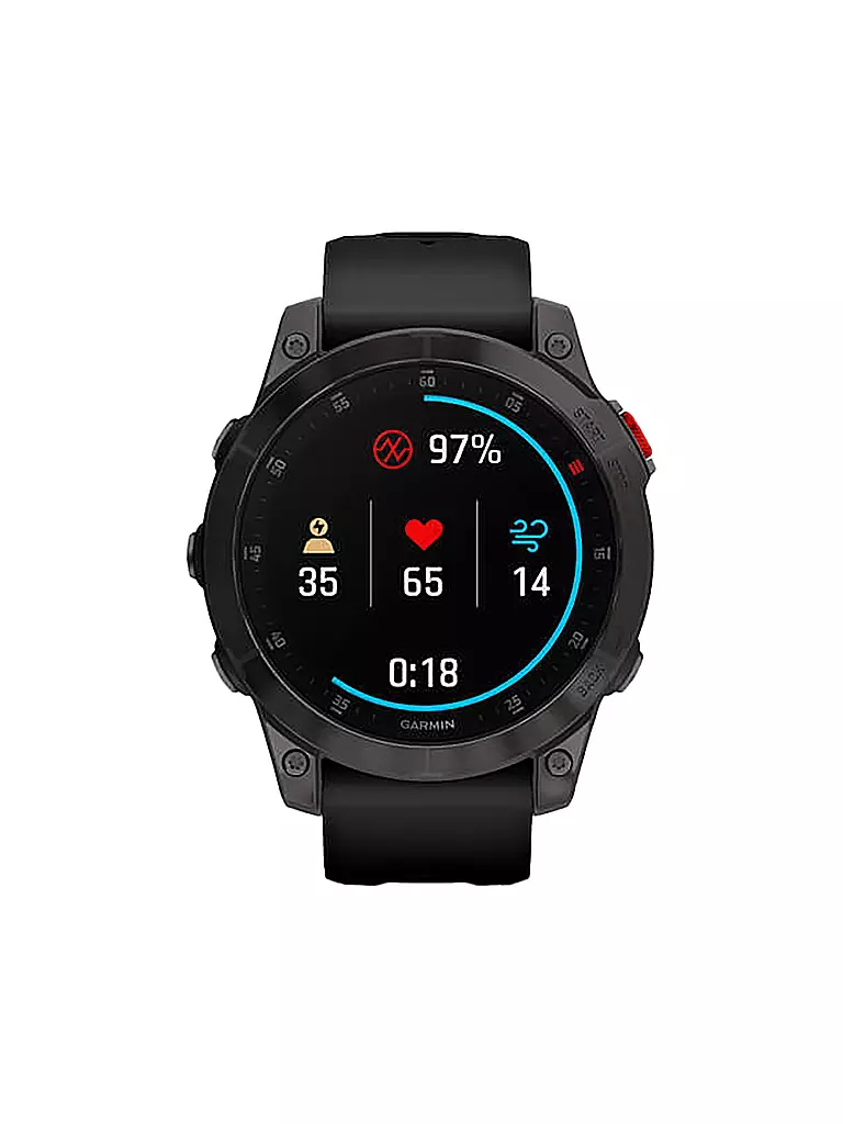 GARMIN | GPS-Multisport-Smartwatch Epix 2 Sapphire | schwarz