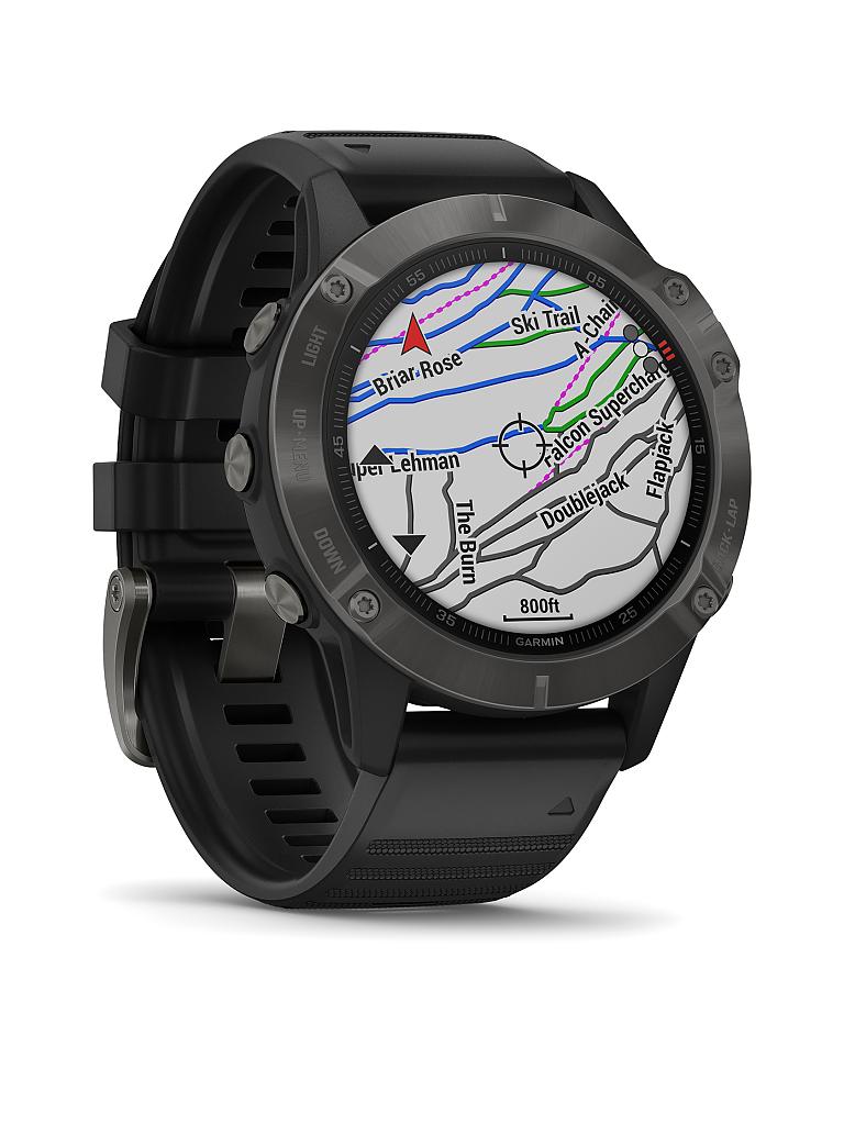 GARMIN | GPS-Sportuhr Fenix 6 Pro Sapphire | schwarz