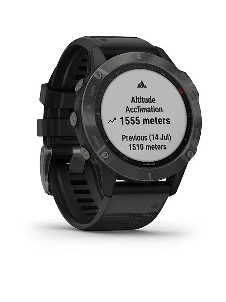 GARMIN | GPS-Sportuhr Fenix 6 Pro Sapphire | schwarz