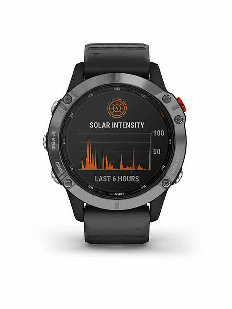 GARMIN | GPS-Sportuhr Fenix 6 Solar | schwarz