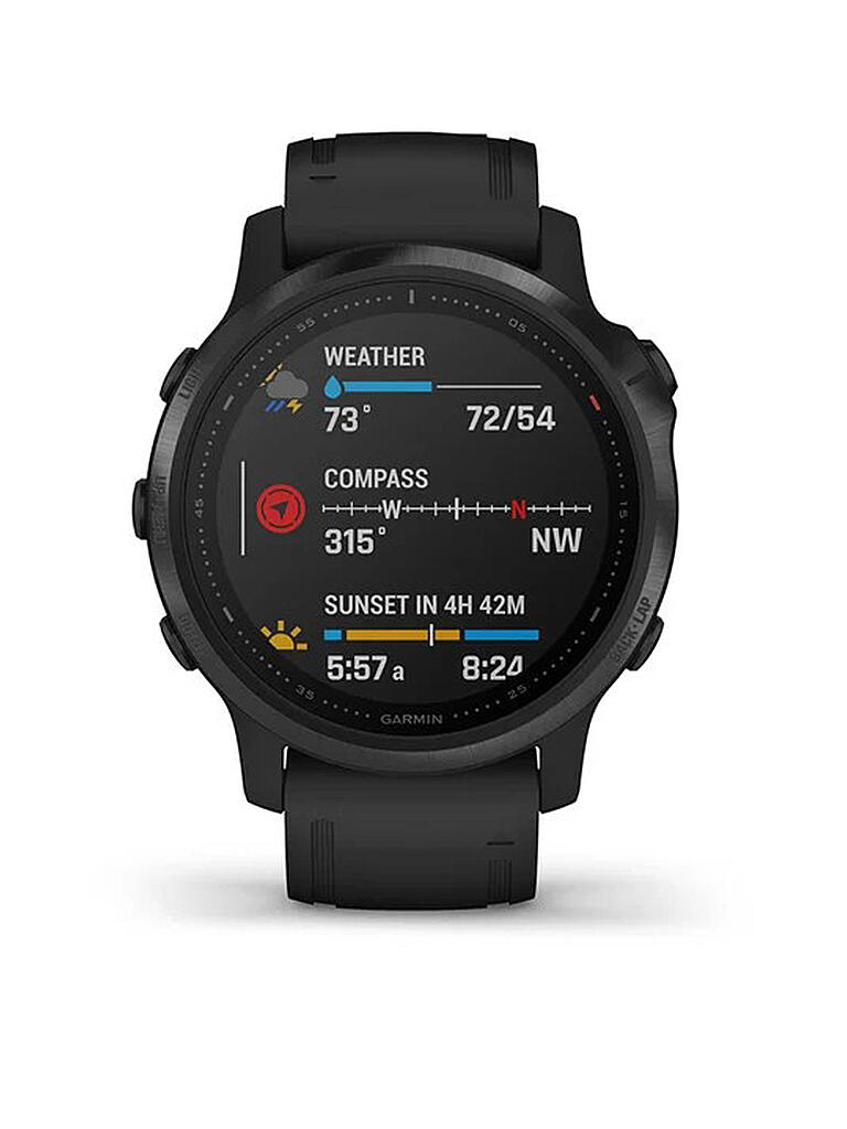 GARMIN | GPS-Sportuhr Fenix 6S Pro | schwarz