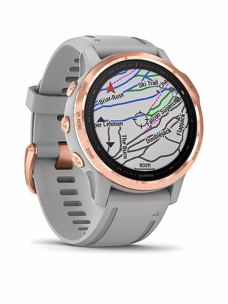 GARMIN | GPS-Sportuhr Fenix 6S Sapphire | grau