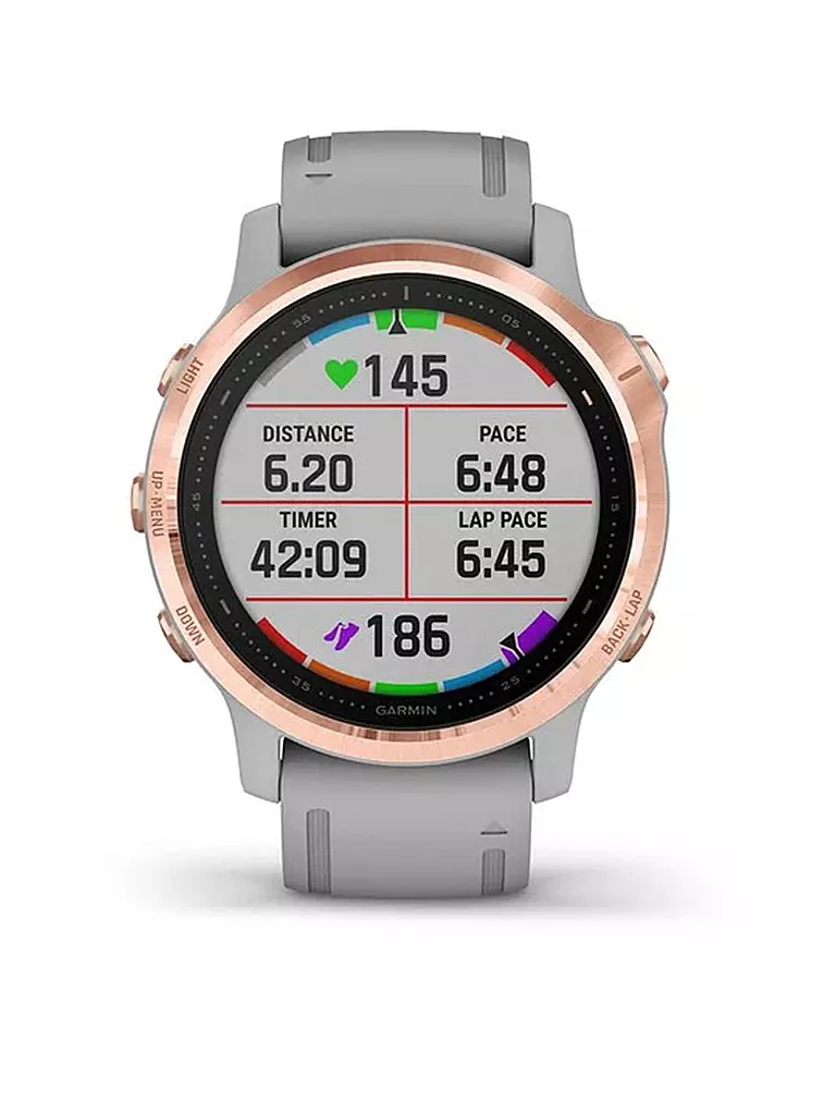 GARMIN | GPS-Sportuhr Fenix 6S Sapphire | grau