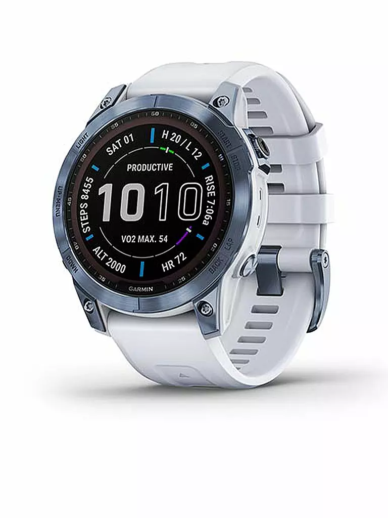 GARMIN | GPS-Sportuhr Fenix 7 Sapphire Solar | blau