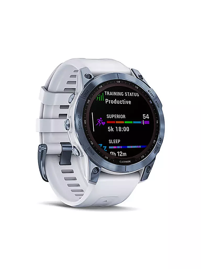 GARMIN | GPS-Sportuhr Fenix 7 Sapphire Solar | blau