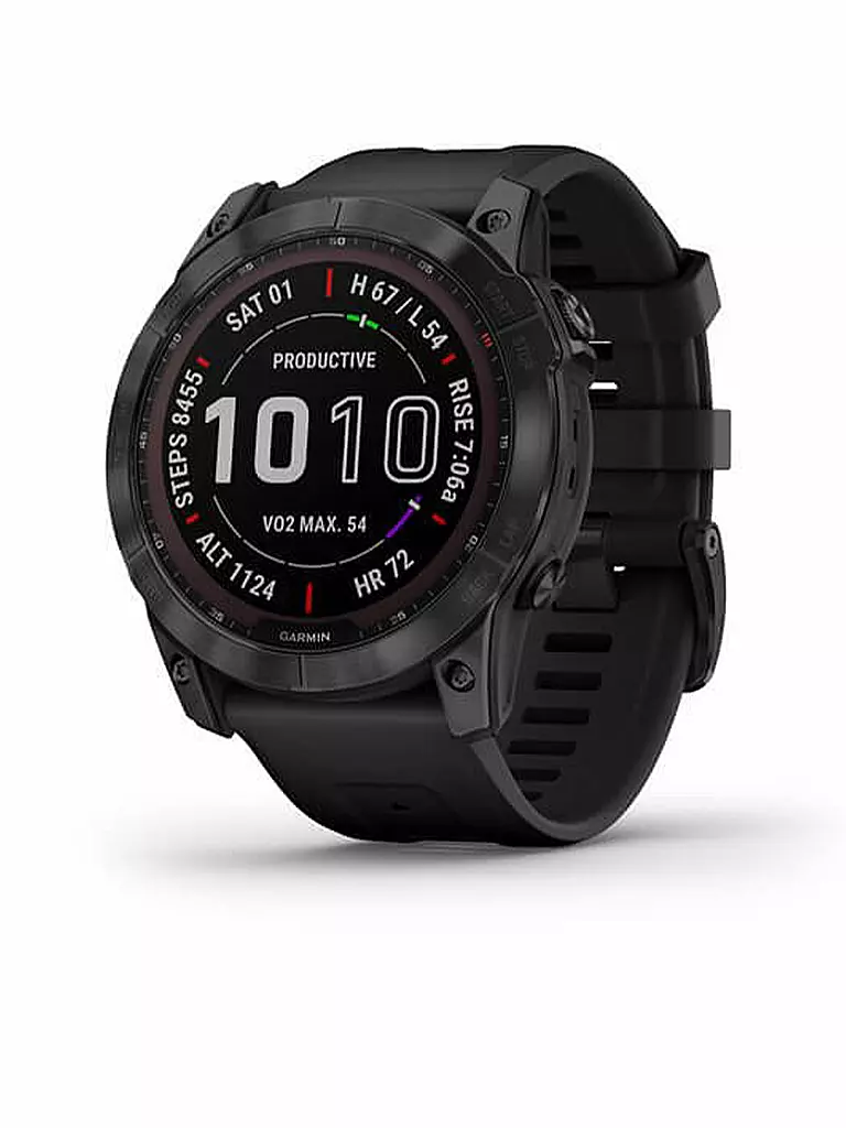 GARMIN | GPS-Sportuhr Fenix 7X Sapphire Solar | schwarz