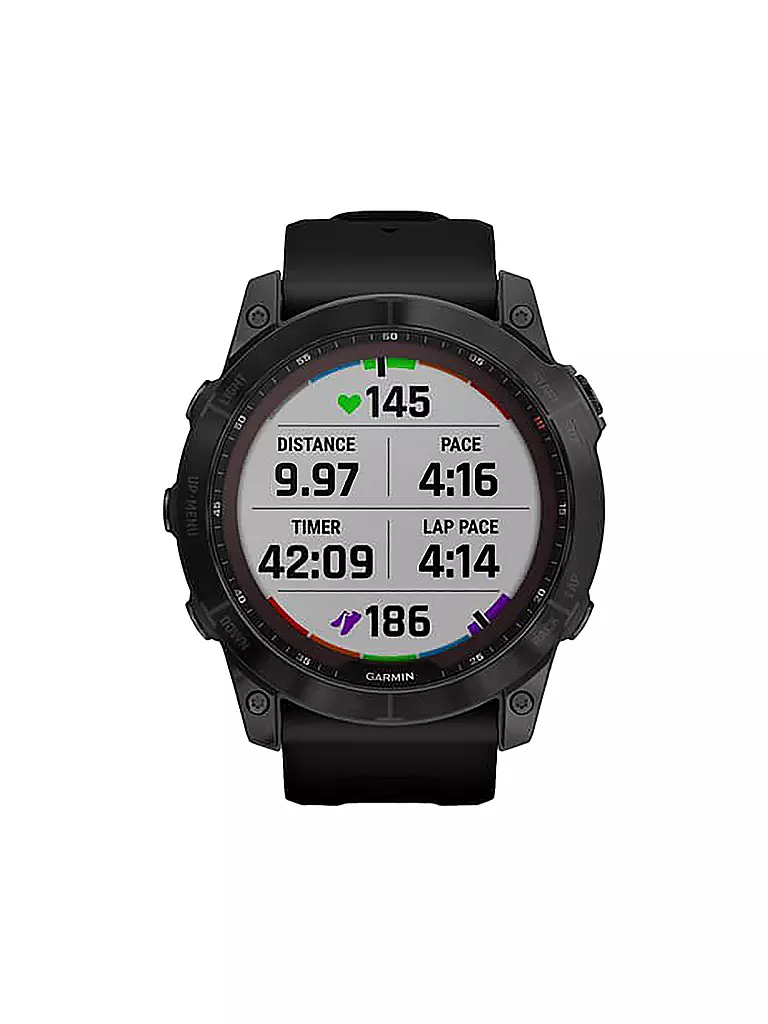 GARMIN | GPS-Sportuhr Fenix 7X Sapphire Solar | schwarz