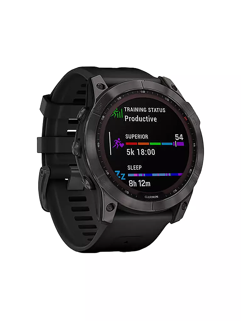 GARMIN | GPS-Sportuhr Fenix 7X Sapphire Solar | grau