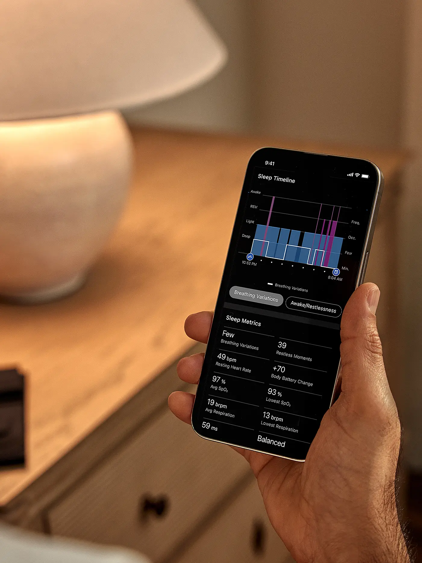 GARMIN | Index™ Sleep Monitor S-M | schwarz