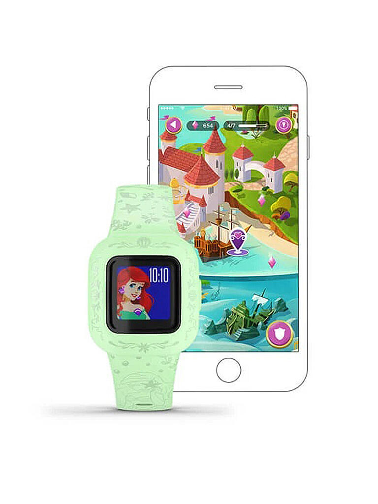 GARMIN | Kinder Aktivitätstracker Vívofit® jr. 3 Disney Prinzessin Arielle | grün