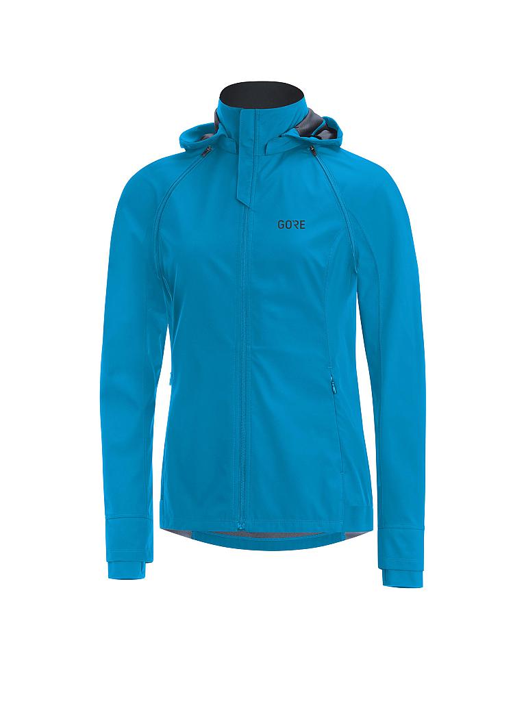 GORE | Damen Zip-Off Laufjacke R3 WINDSTOPPER® | blau