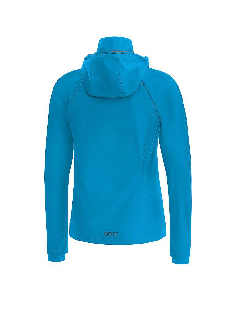 GORE | Damen Zip-Off Laufjacke R3 WINDSTOPPER® | blau