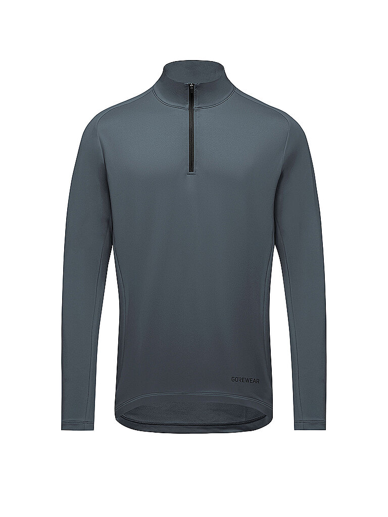 GOREWEAR Laufshirt 1/4 Zip Structured Grau