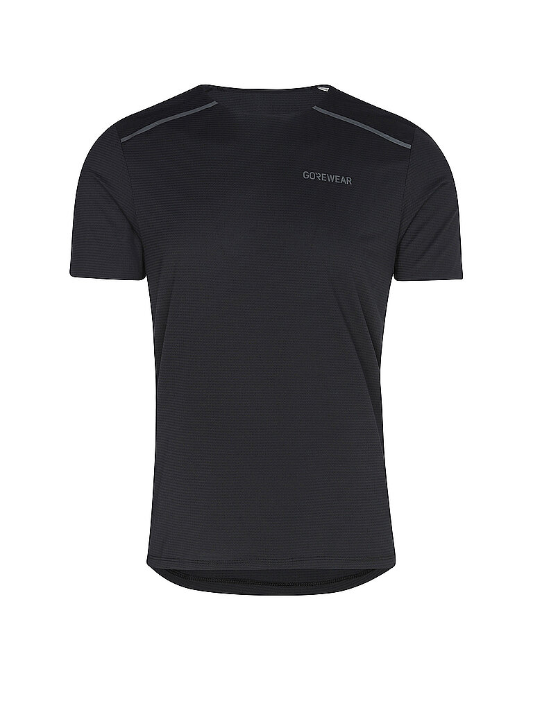 GOREWEAR Laufshirt Slim Fit Recycled Schwarz