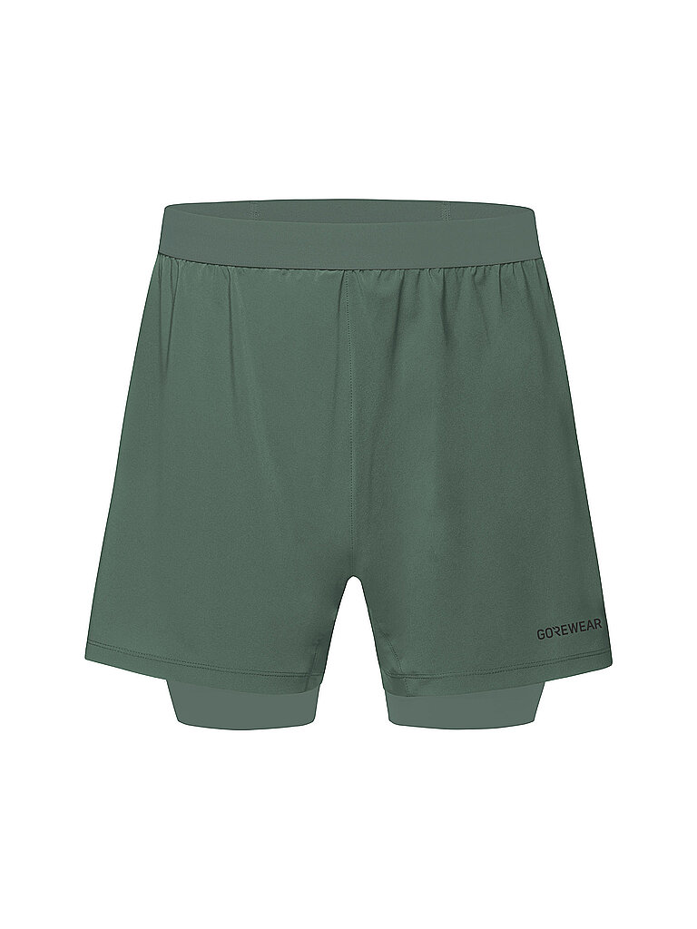 GOREWEAR Herren Laufshorts Concurve 5 2in1 dunkelgrün | L