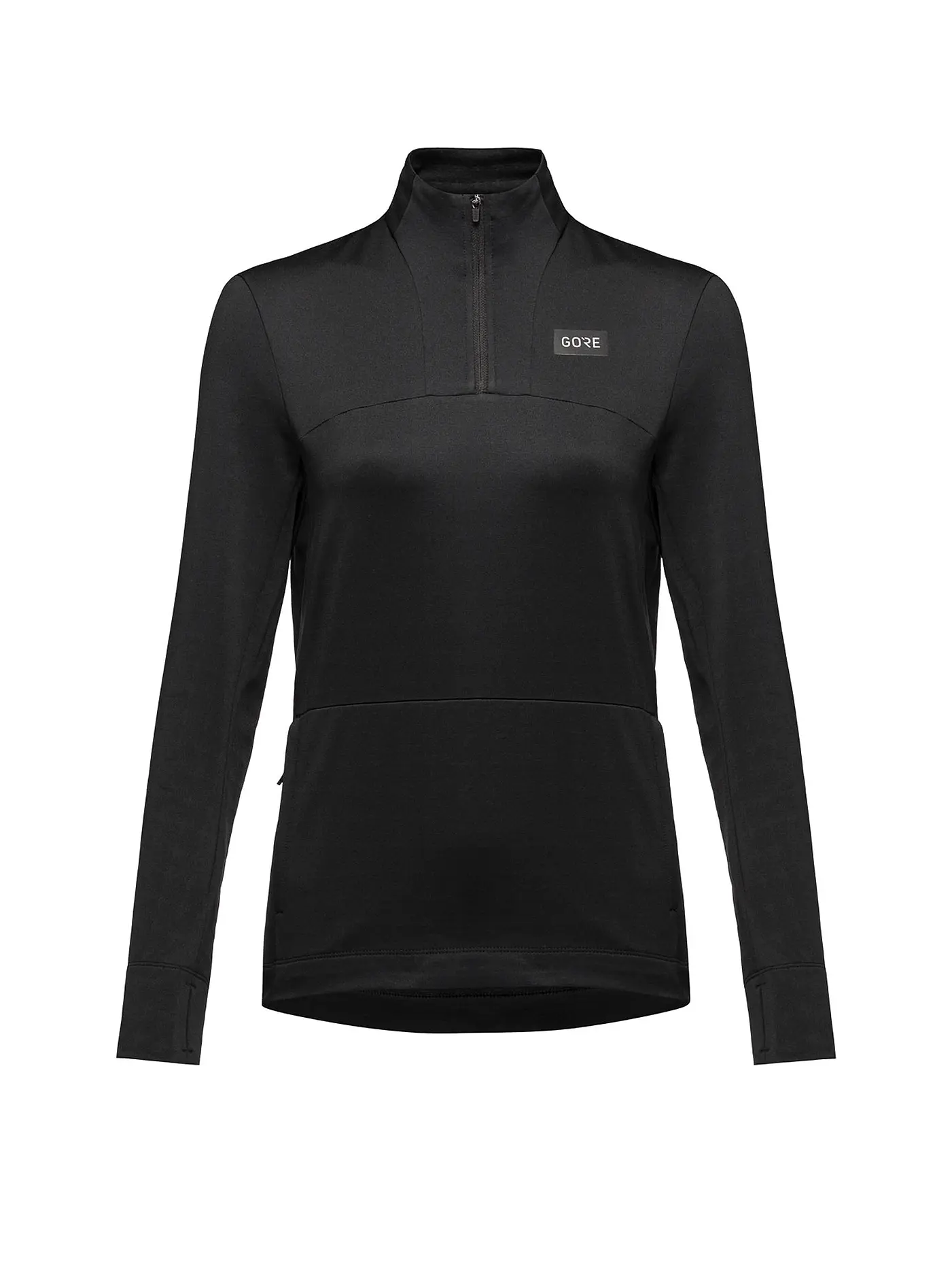 GOREWEAR | Damen Laufshirt Everyday Thermo 1/4 Zip | schwarz