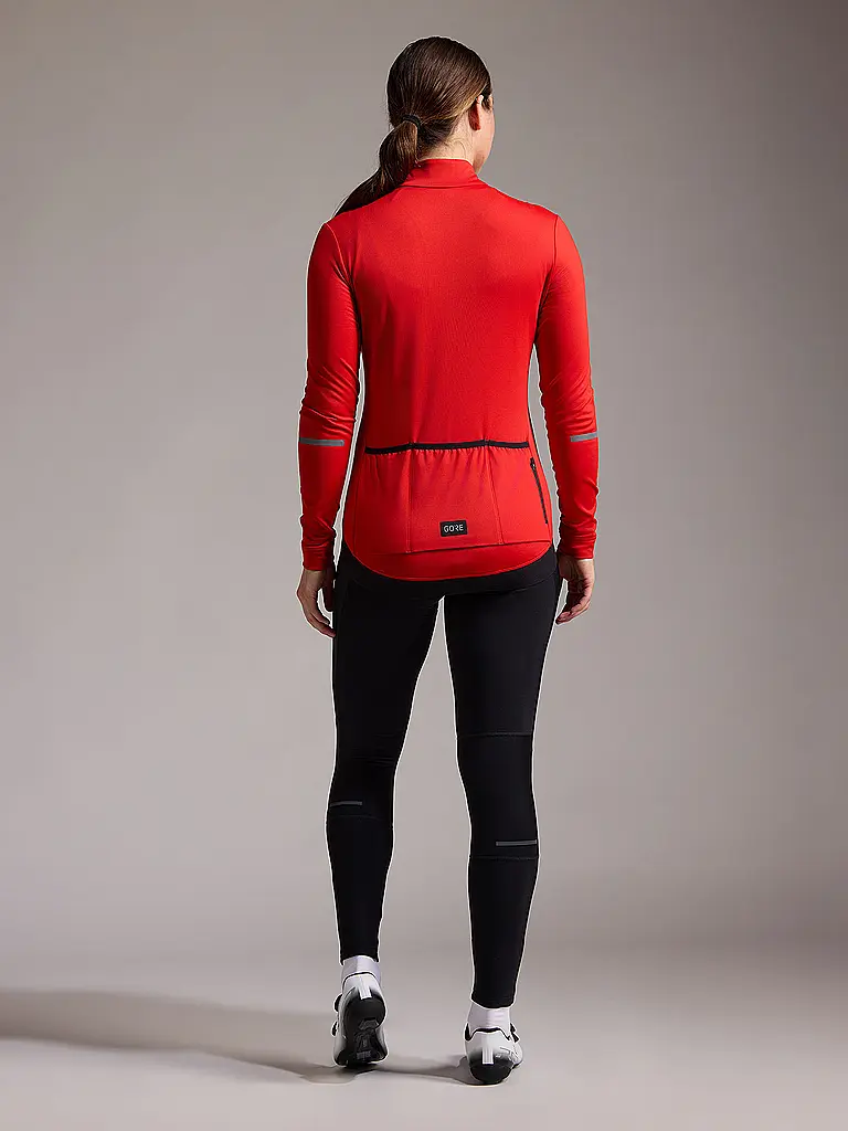 GOREWEAR | Damen Rad Trikot Progress Thermo | rot