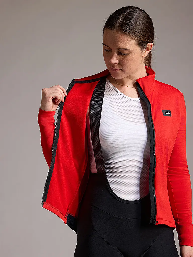 GOREWEAR | Damen Rad Trikot Progress Thermo | rot