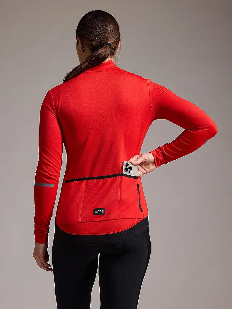 GOREWEAR | Damen Rad Trikot Progress Thermo | rot