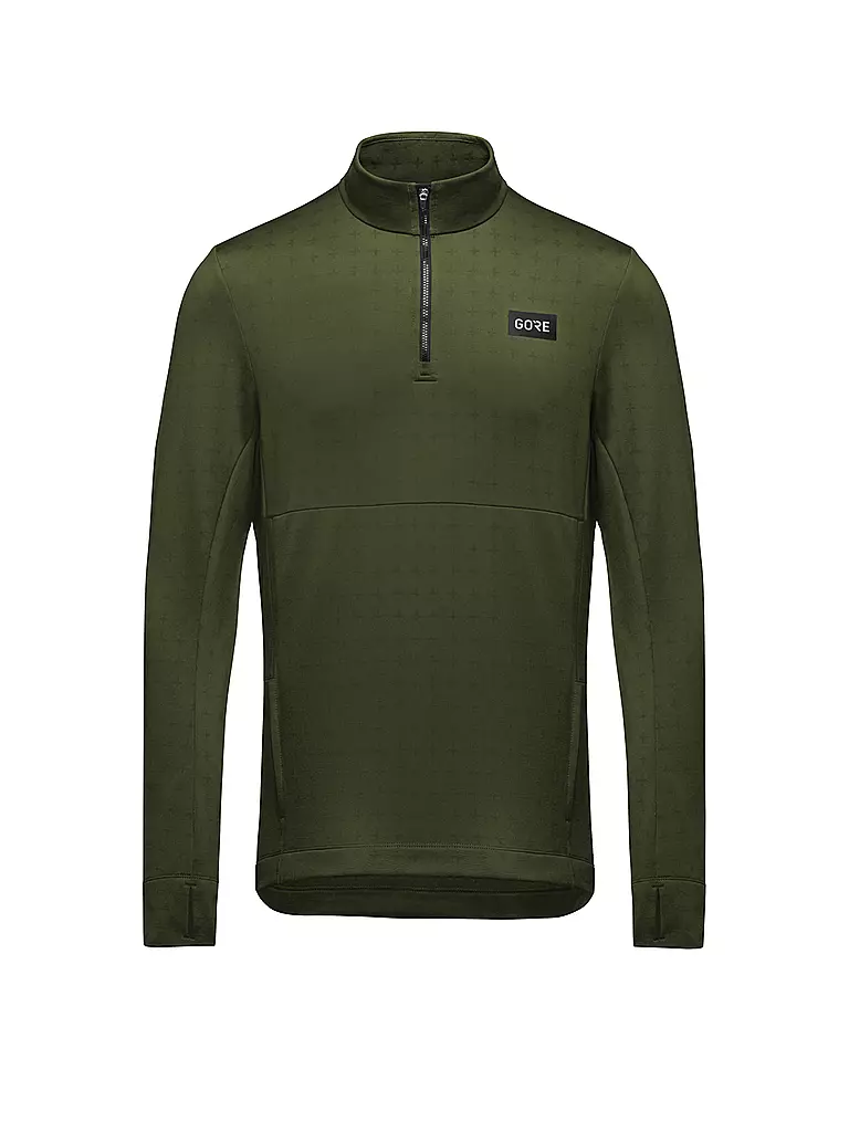 GOREWEAR | Herren Laufshirt Everyday Thermo 1/4-Zip | olive