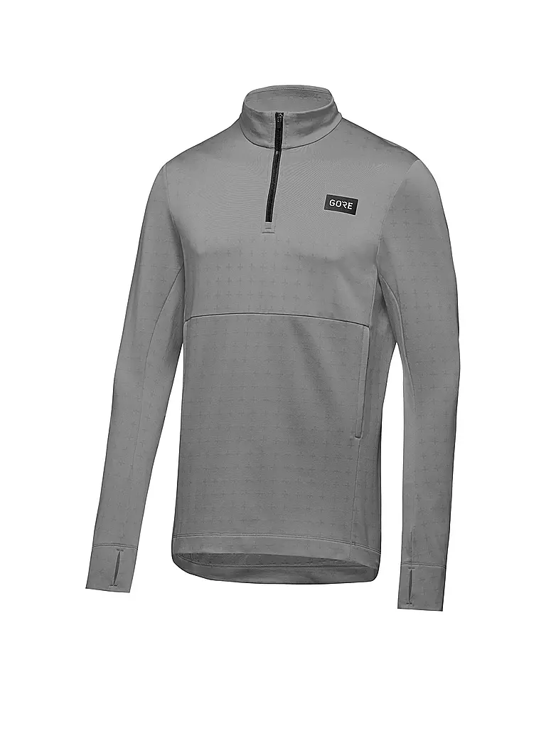 GOREWEAR | Herren Laufshirt Everyday Thermo 1/4-Zip | grau