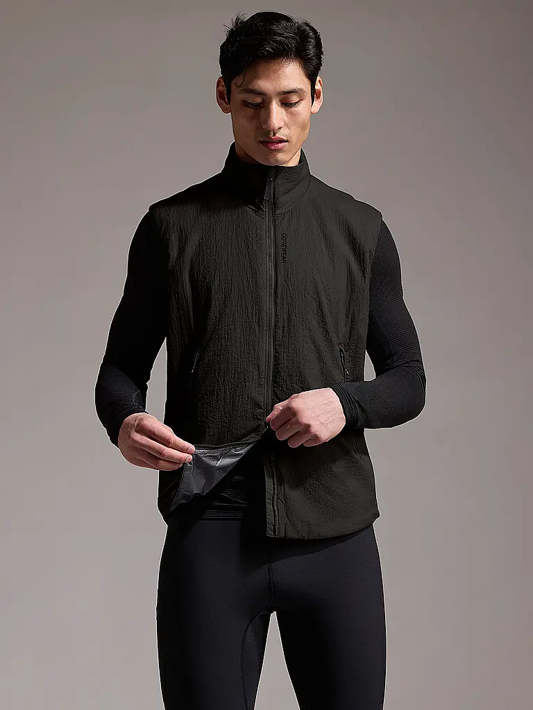 GOREWEAR | Herren Laufweste Concurve Windstopper | schwarz