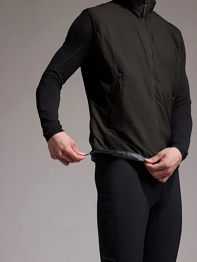 GOREWEAR | Herren Laufweste Concurve Windstopper | schwarz