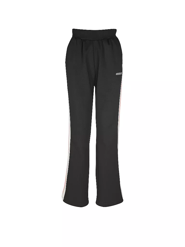 GUESS ACTIVEWEAR | Damen Fitnesshose Seitenstreifen | schwarz