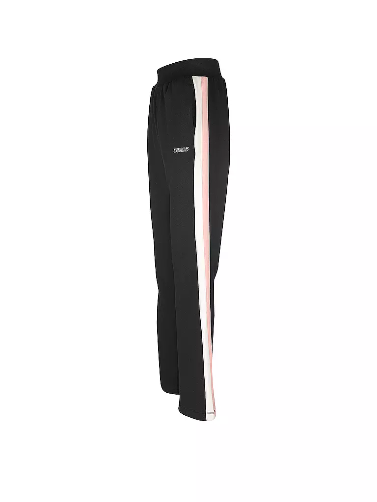 GUESS ACTIVEWEAR | Damen Fitnesshose Seitenstreifen | schwarz