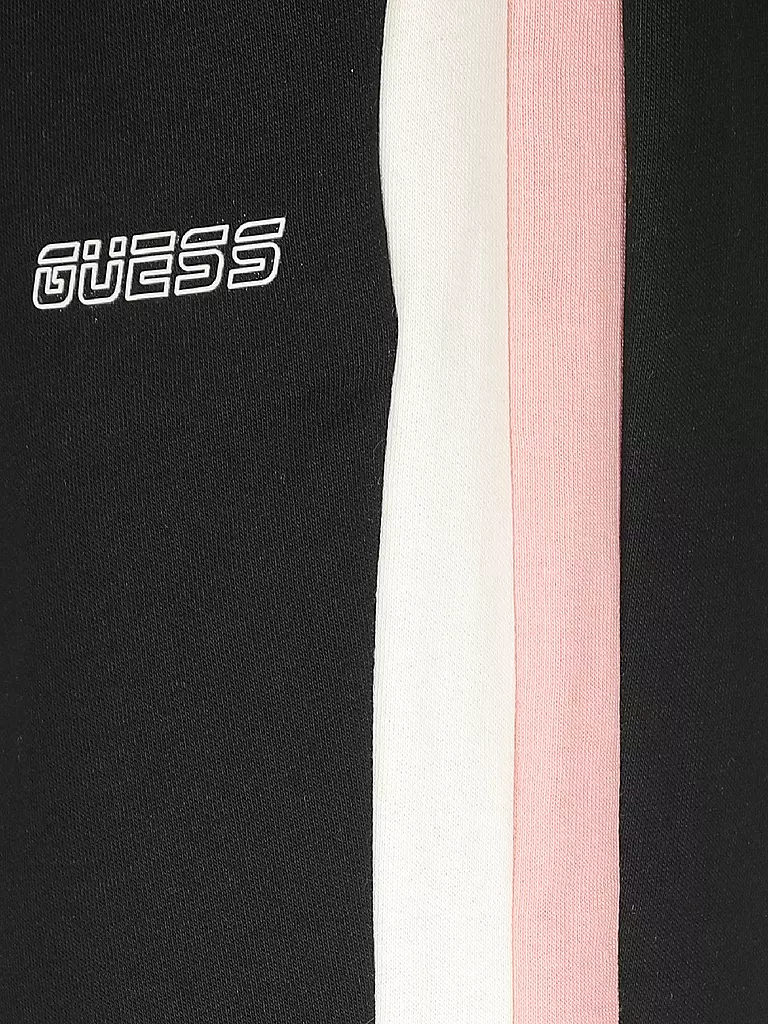 GUESS ACTIVEWEAR | Damen Fitnesshose Seitenstreifen | schwarz