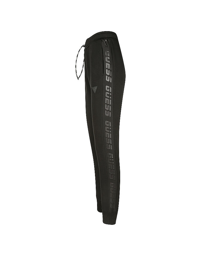 GUESS PERFORMANCE | Damen Fitnesshose Logo-Band | schwarz