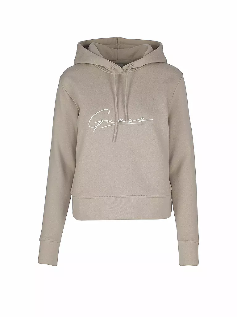 GUESS PERFORMANCE | Damen Hoodie Logo | beige