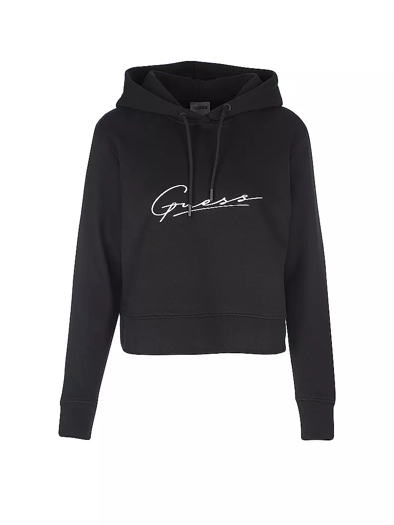 GUESS PERFORMANCE | Damen Hoodie Logo | schwarz