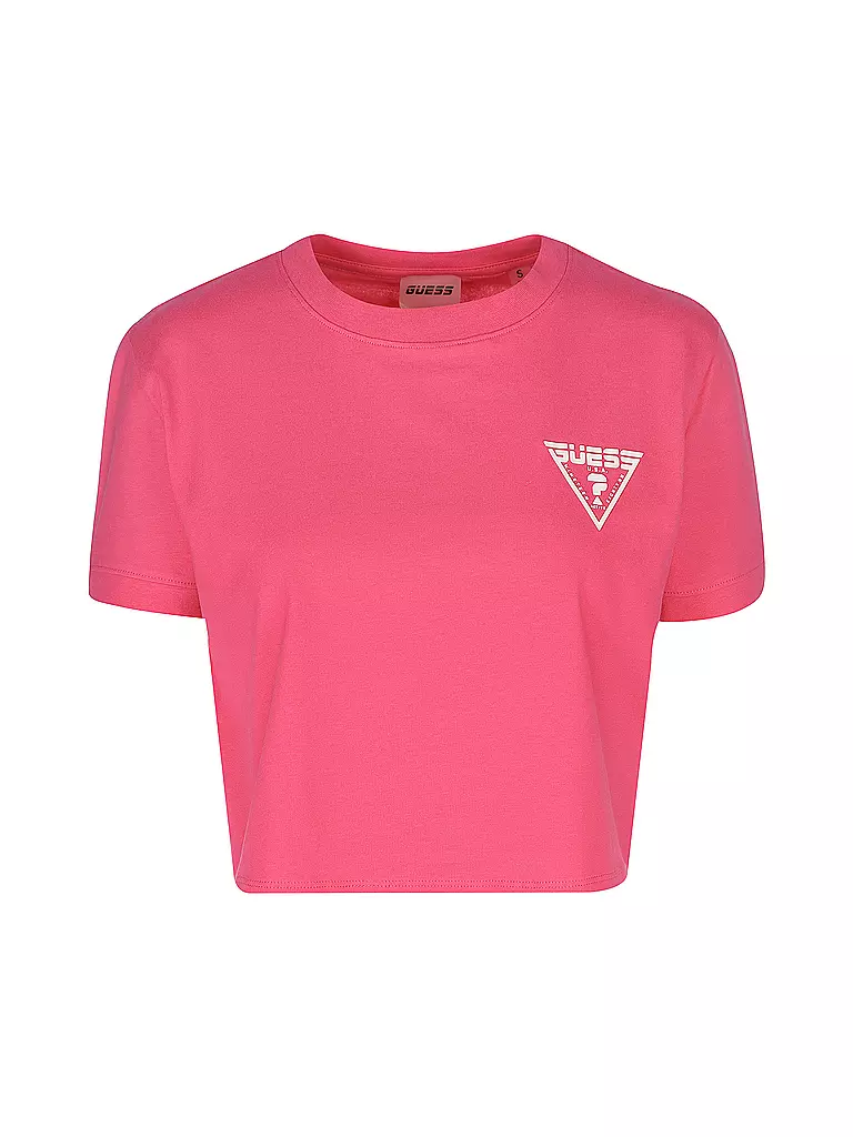 GUESS PERFORMANCE | Damen T-Shirt Cropped | pink
