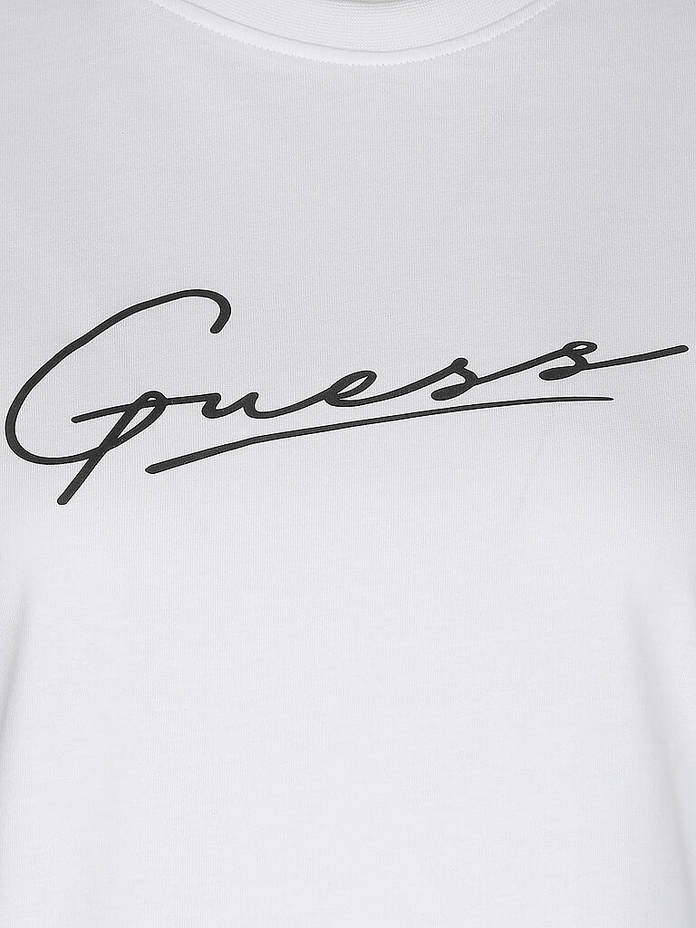 GUESS PERFORMANCE | Damen T-Shirt Logo | weiß