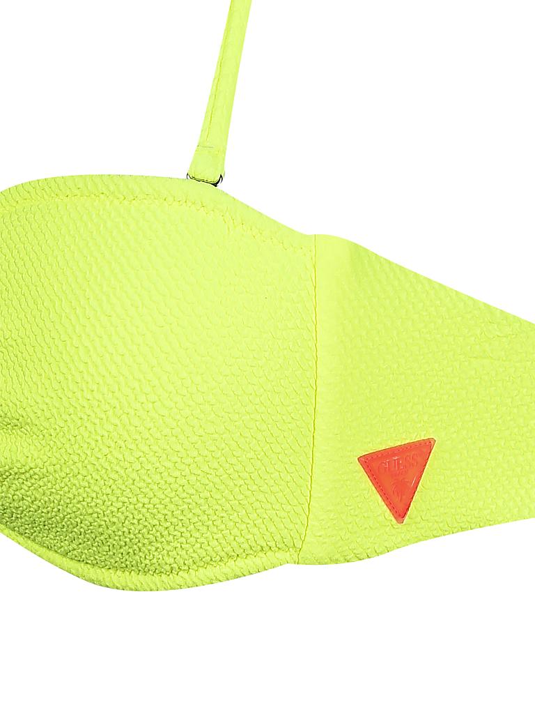GUESS | Damen Bikinioberteil Bandeau Neon | gelb