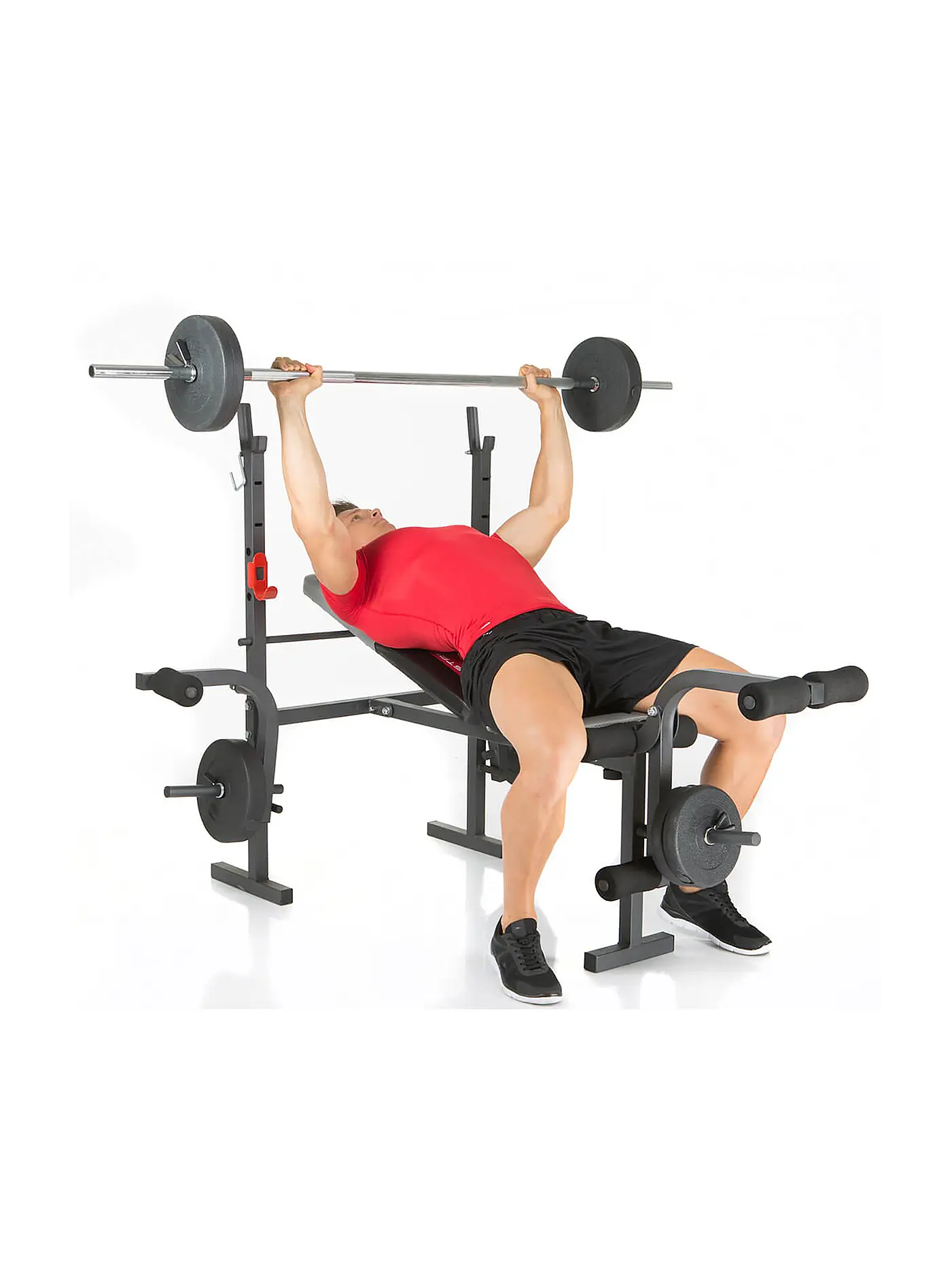 HAMMER | Hantelbank Bermuda inkl. 25 kg Gewichte | schwarz
