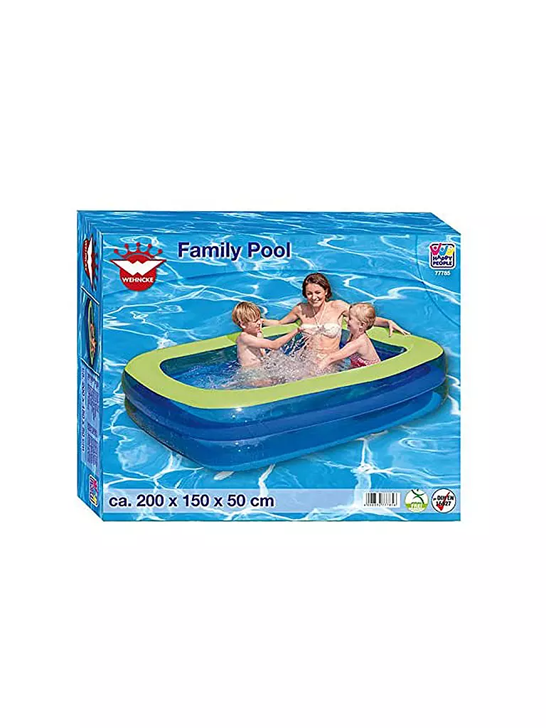 HAPPY PEOPLE | Family Pool 200 x 150 x 50 cm | blau