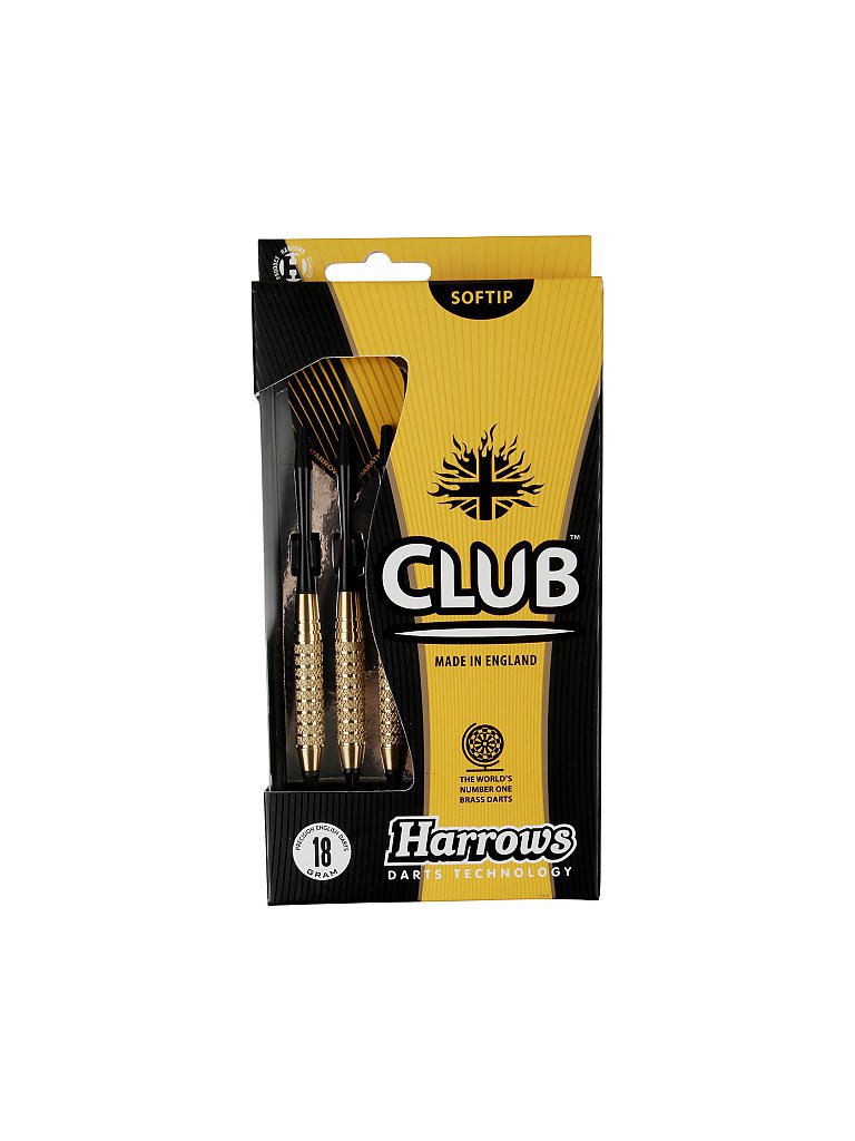 HARROWS Dartpfeil Softip Club Brass schwarz | 18G