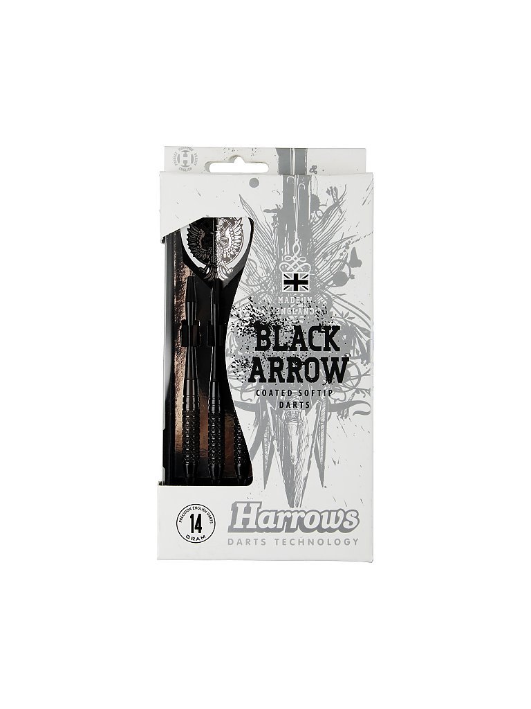 HARROWS Dartpfeil Softip Black Arrow schwarz | 18G