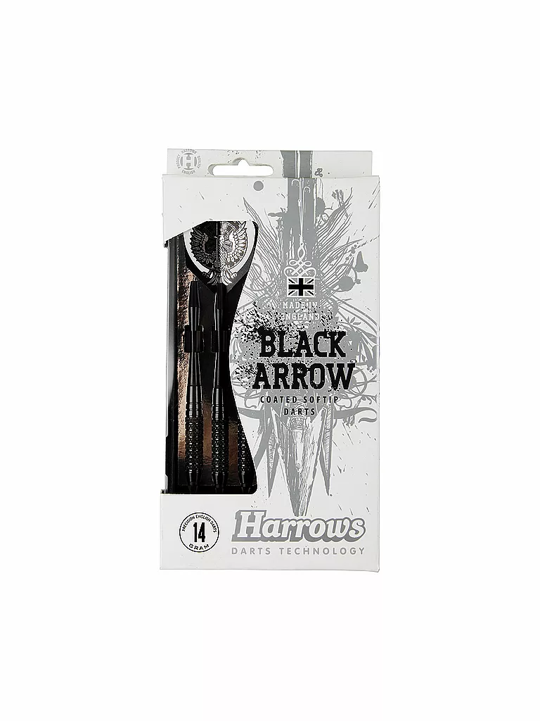 HARROWS | Dartpfeil Softip Black Arrow | schwarz