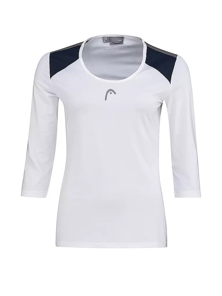 HEAD | Damen Tennisshirt Club 22 Tech 3/4 | weiss